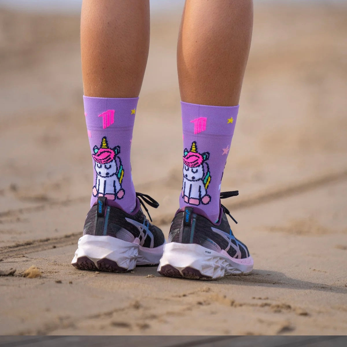 Stay Magic Purple – Running Socks