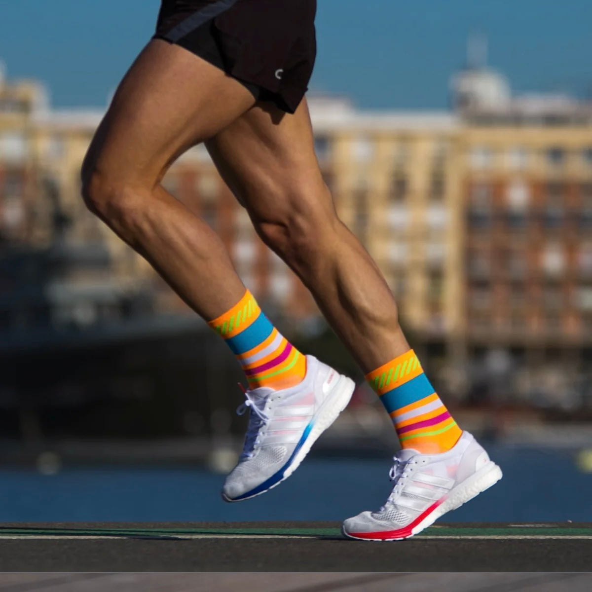 Lima Limon Orange – Running Socks