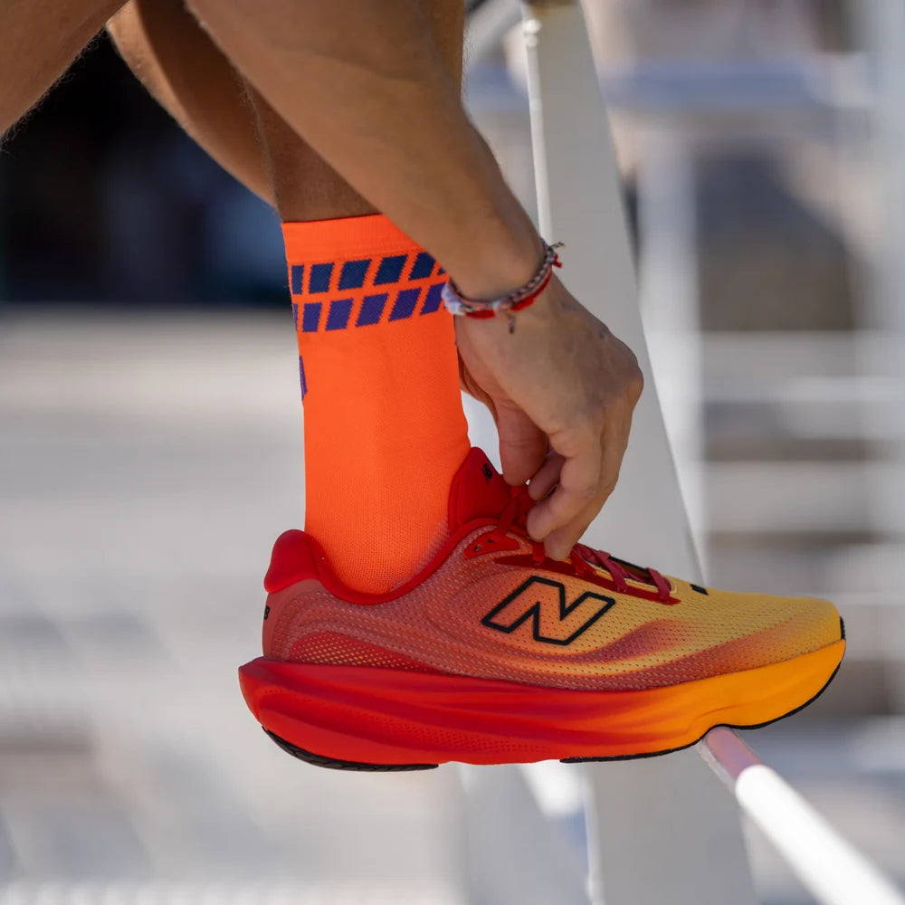 Ultralight Pro Striped Orange - Run Ultralight Socks