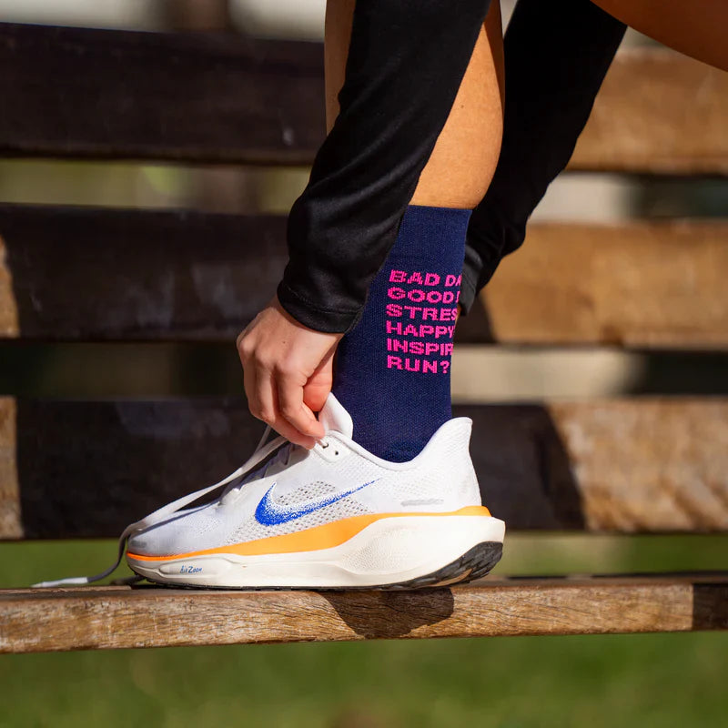 Just Run Blue - Running Socks