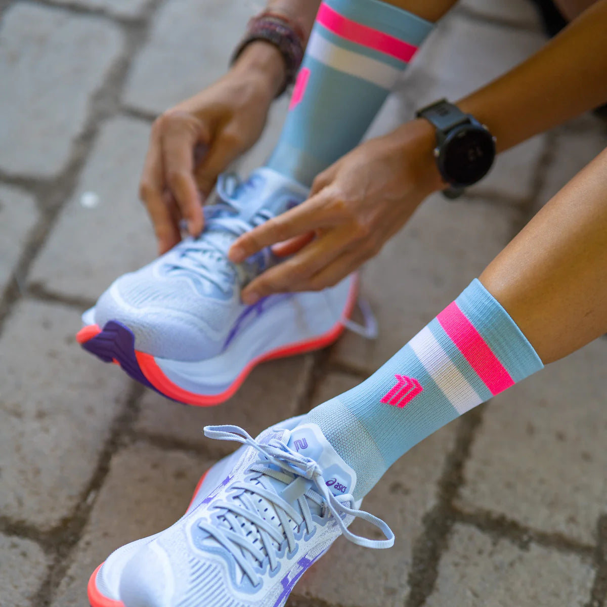 Pro Blue Pink - Run Ultralight Socks
