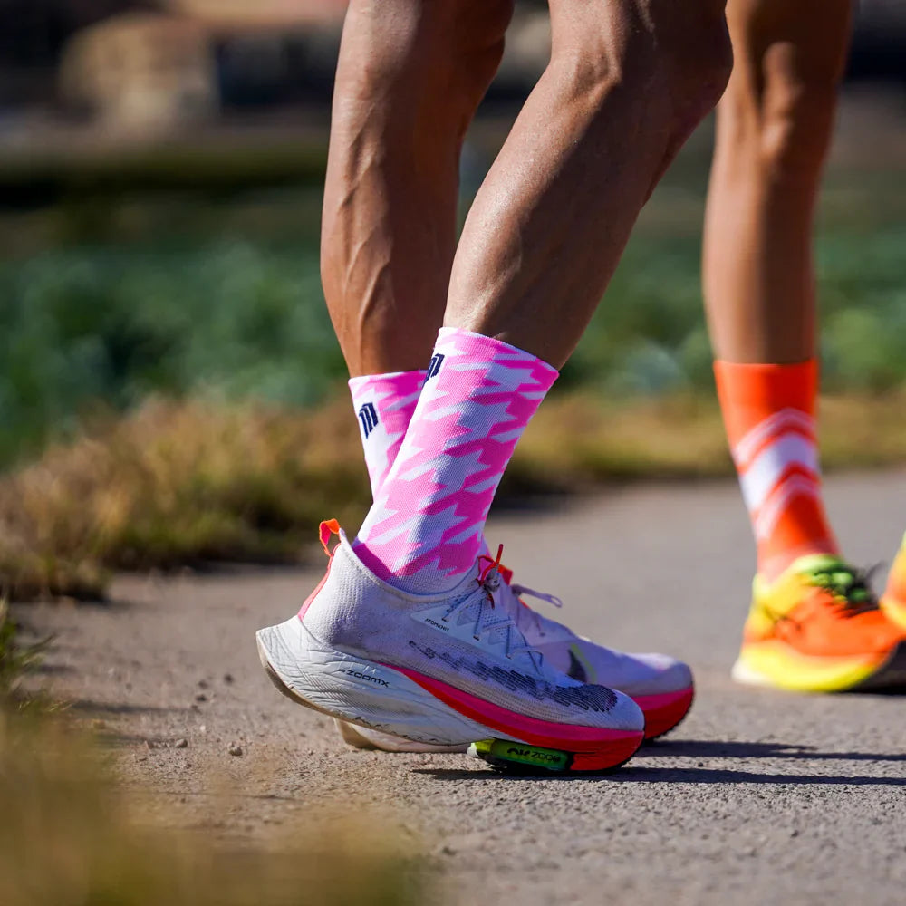 Flow Pink - Running Socks