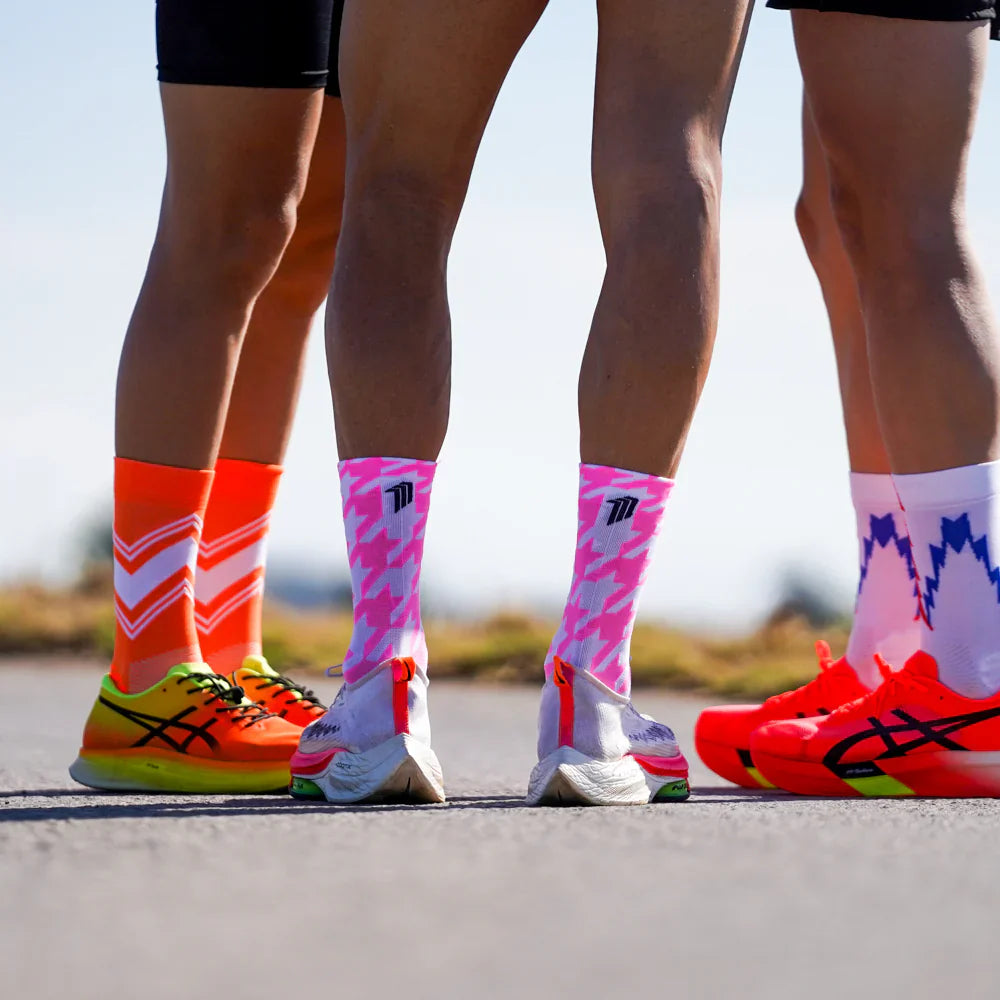 Flow Pink - Running Socks
