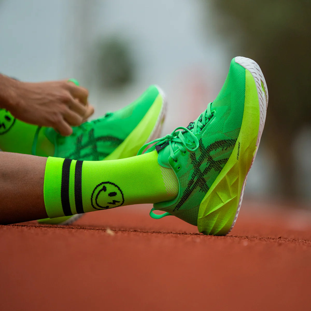 Electrified Green - Running Socks