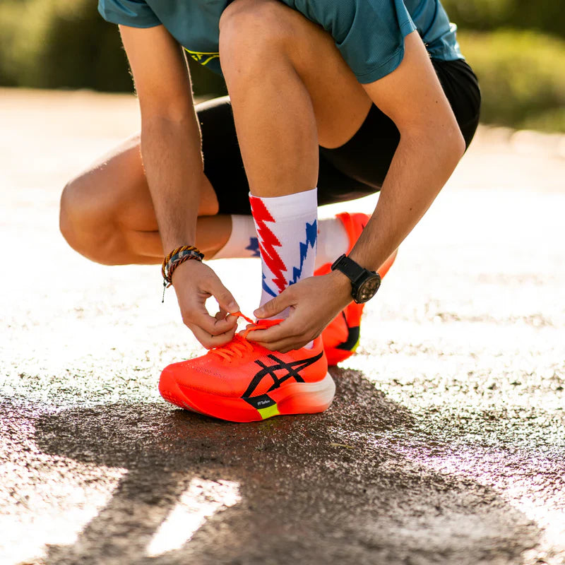 Thunder White – Running Socks