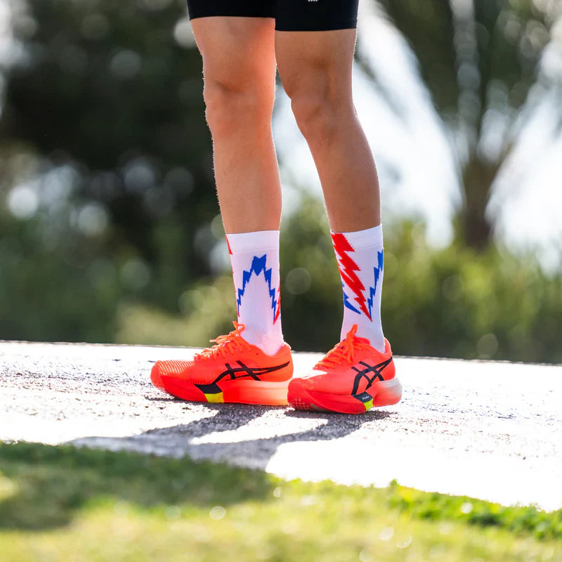 Thunder White – Running Socks