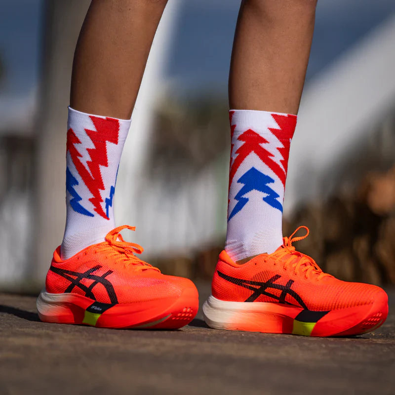 Thunder White – Running Socks