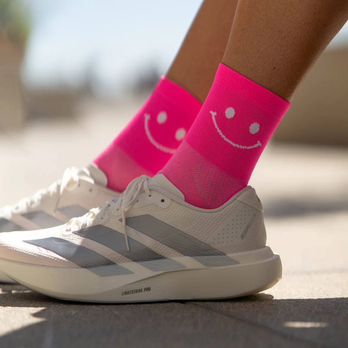 Happy Mode Pink – Running Ultralight Socks