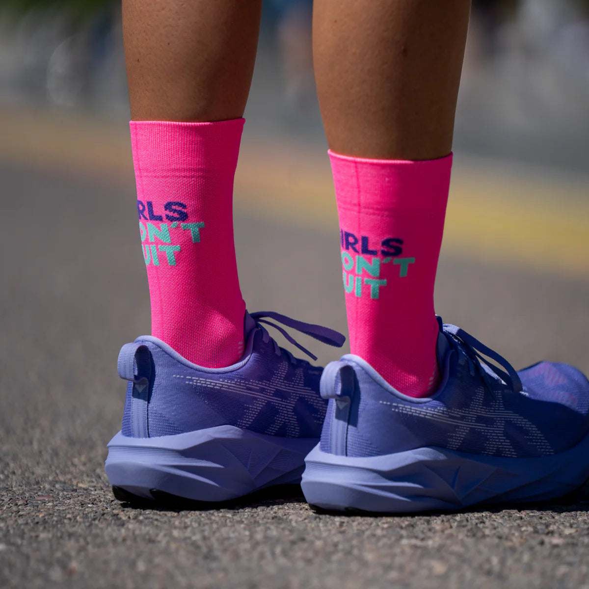 Girls Don`t Quit - Running Socks
