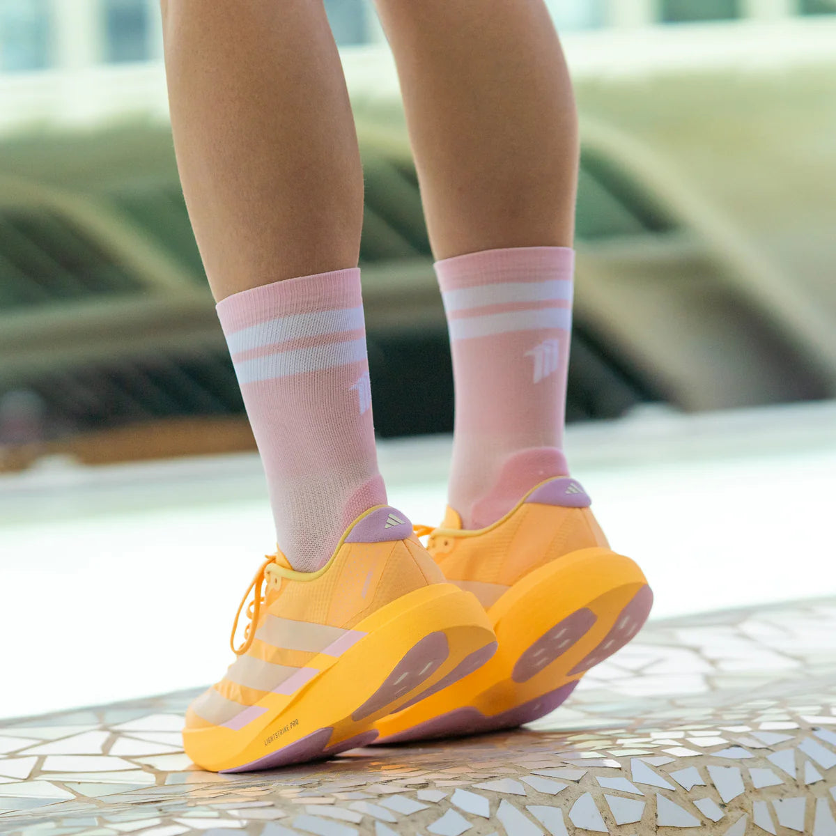 Signature Pink - Comfort Running Socks