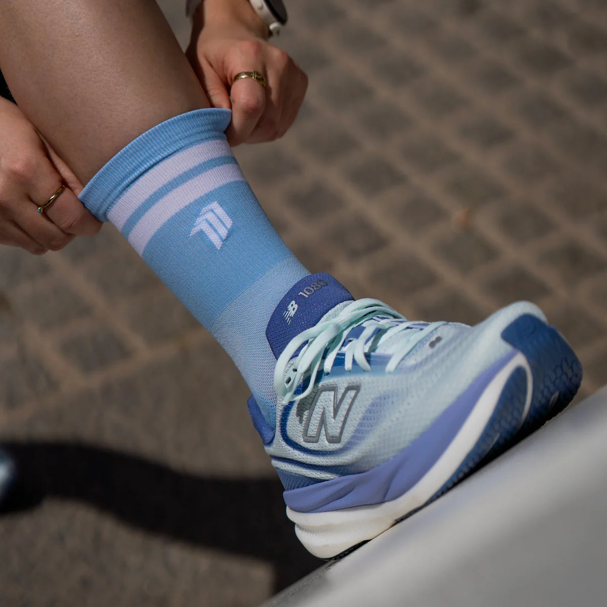 Signature Blue - Comfort Running Socks
