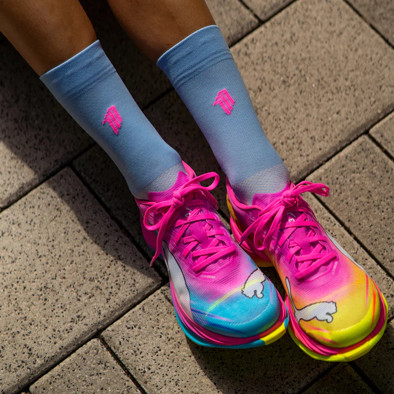 Girls Power Blue - Running Socks