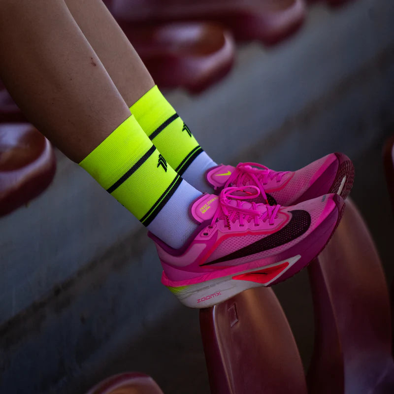 Running Star Yellow - Running Socks