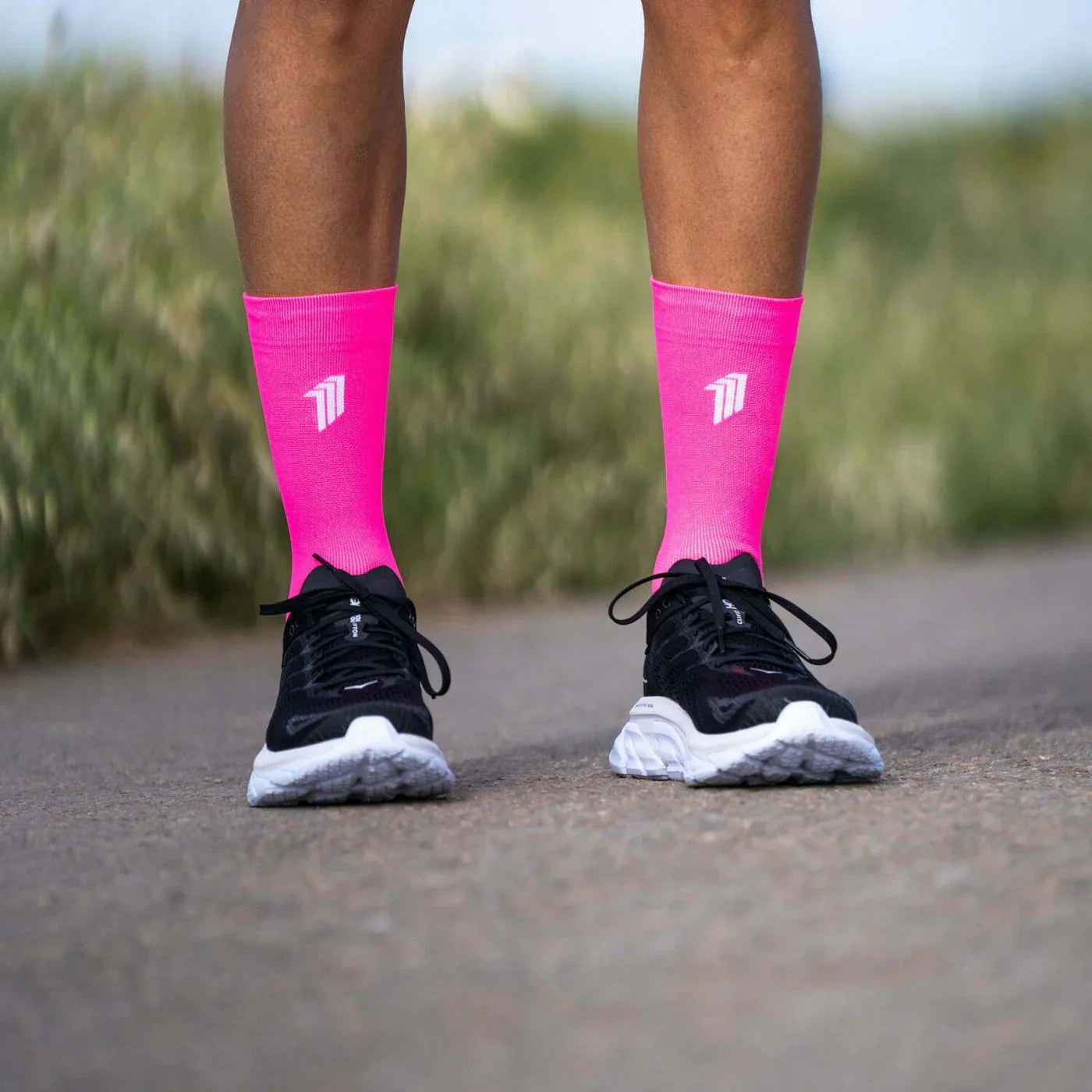 Seven Mile Pink – Running Socks