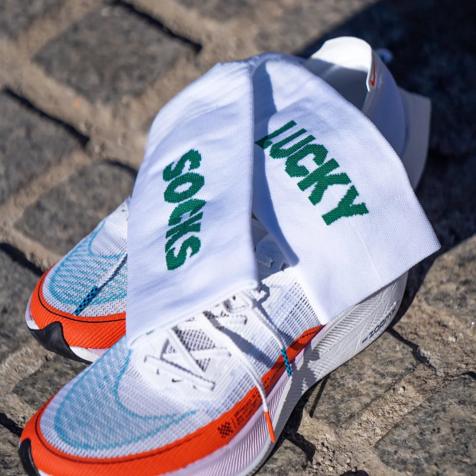 Lucky White - Running Socks