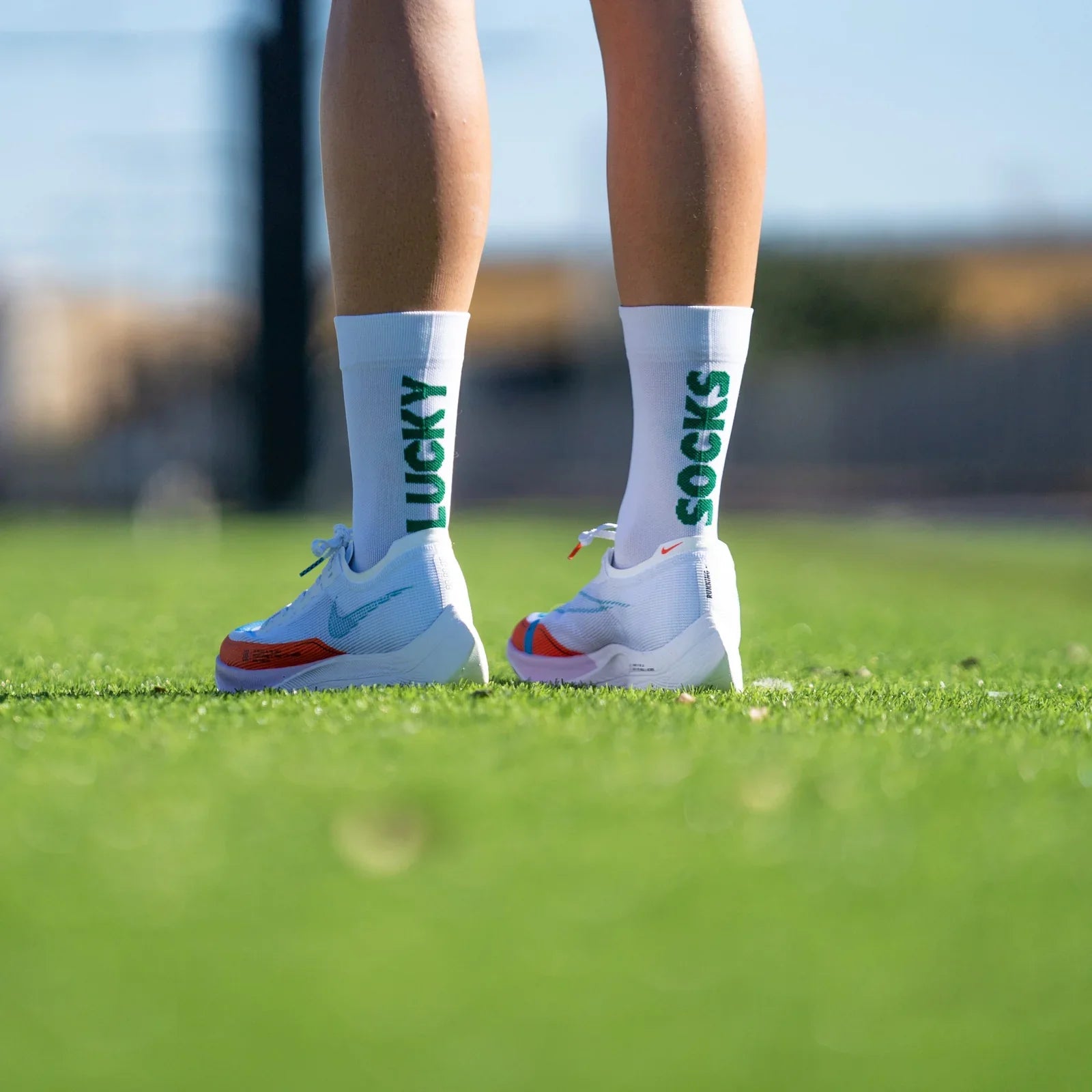 Lucky White - Running Socks