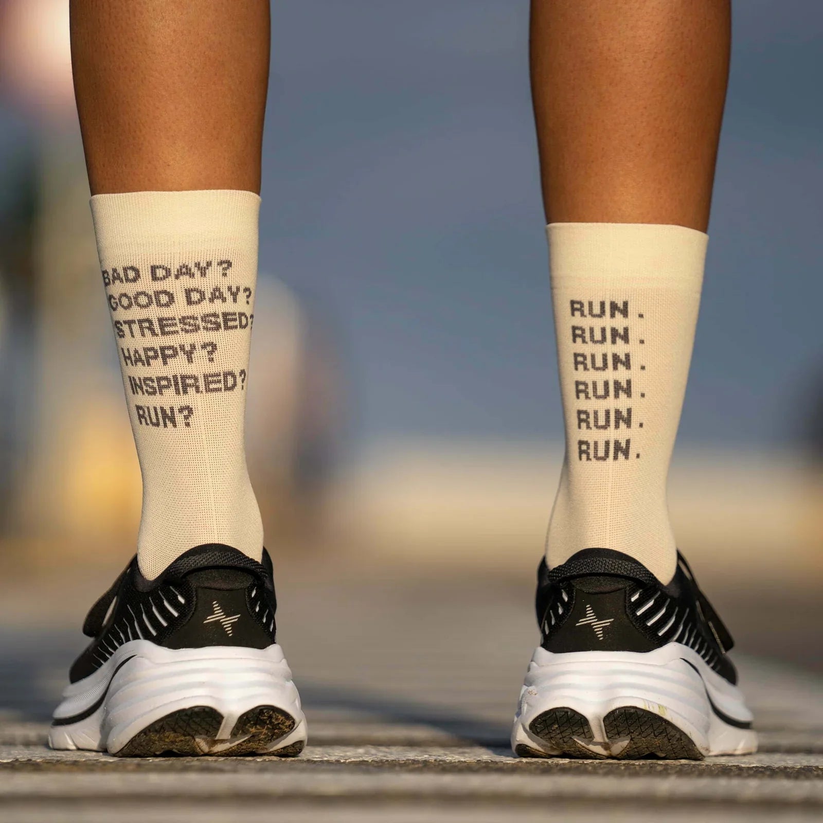 Just Run Cream - Running Socks