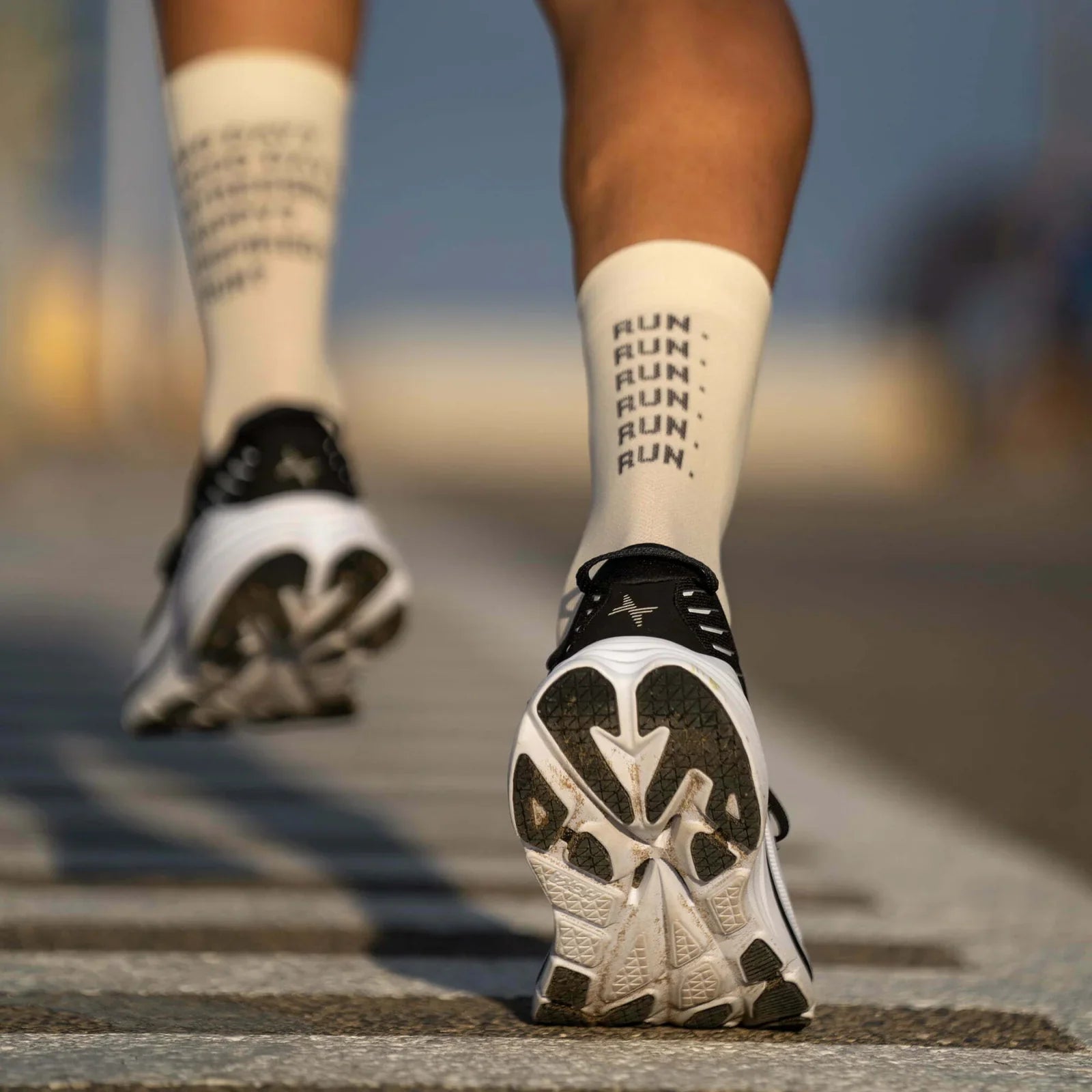 Just Run Cream - Running Socks