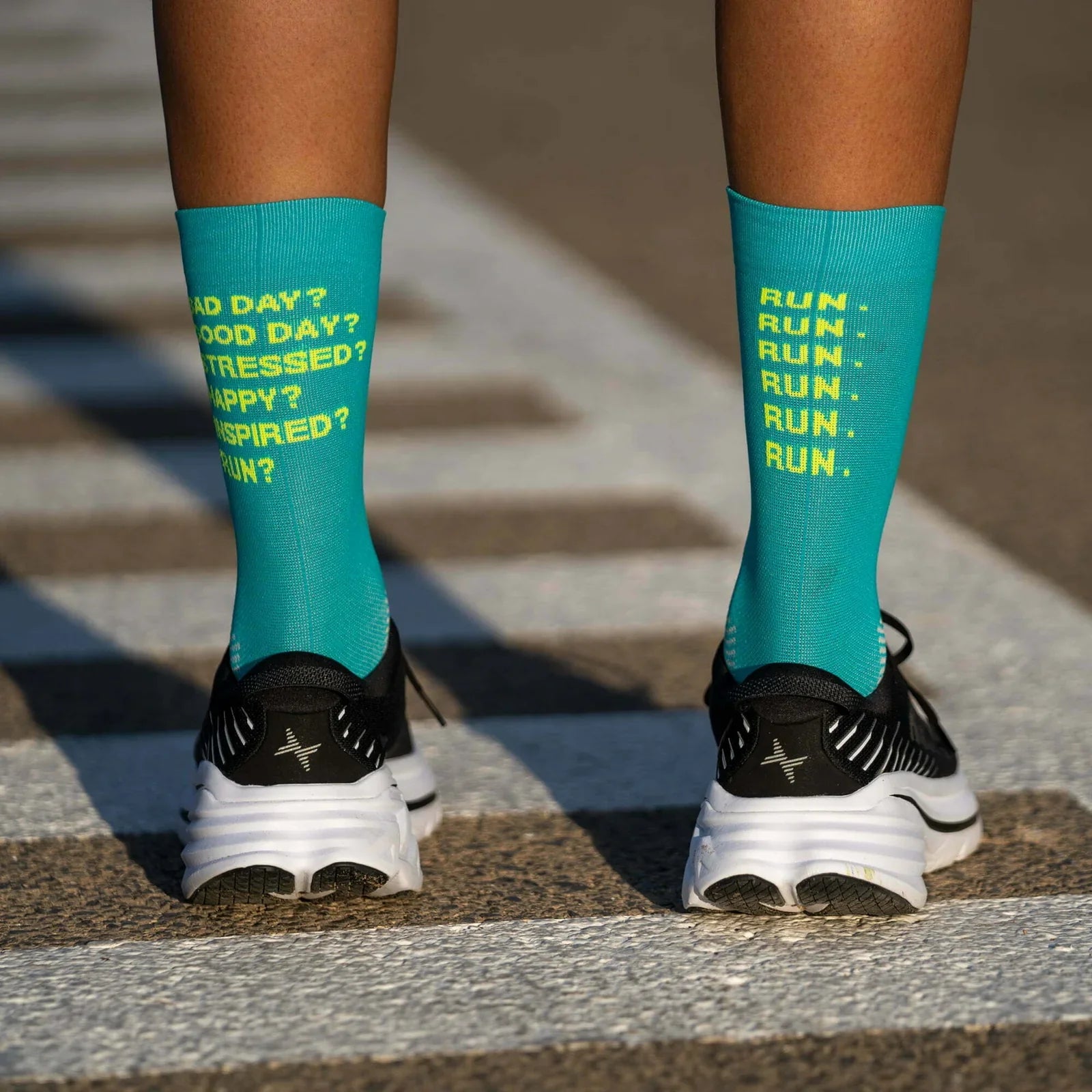Just Run Green - Running Socks