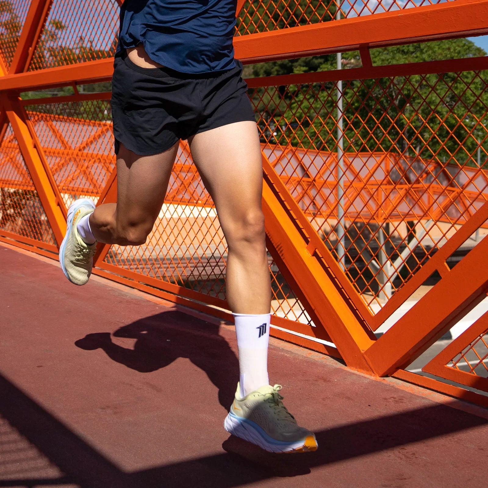Marathon White H2 - Running Socks