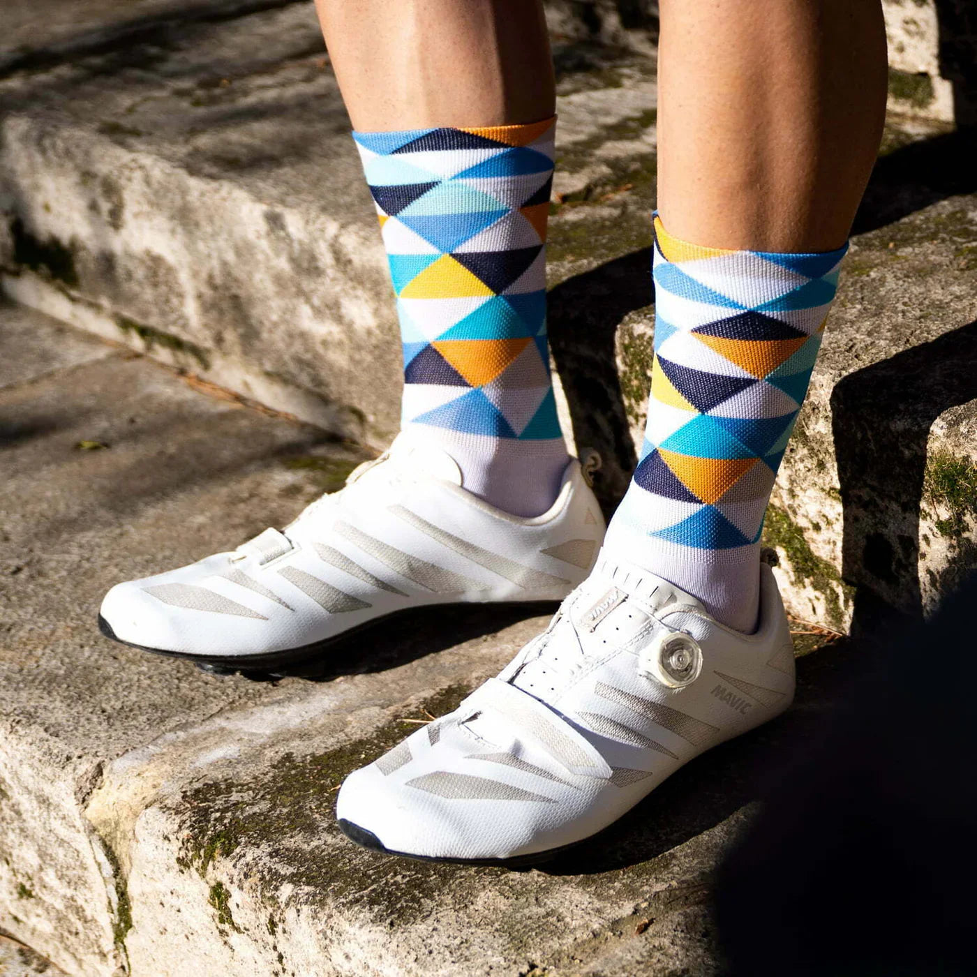 Col De Rates Blue – Cycling Socks