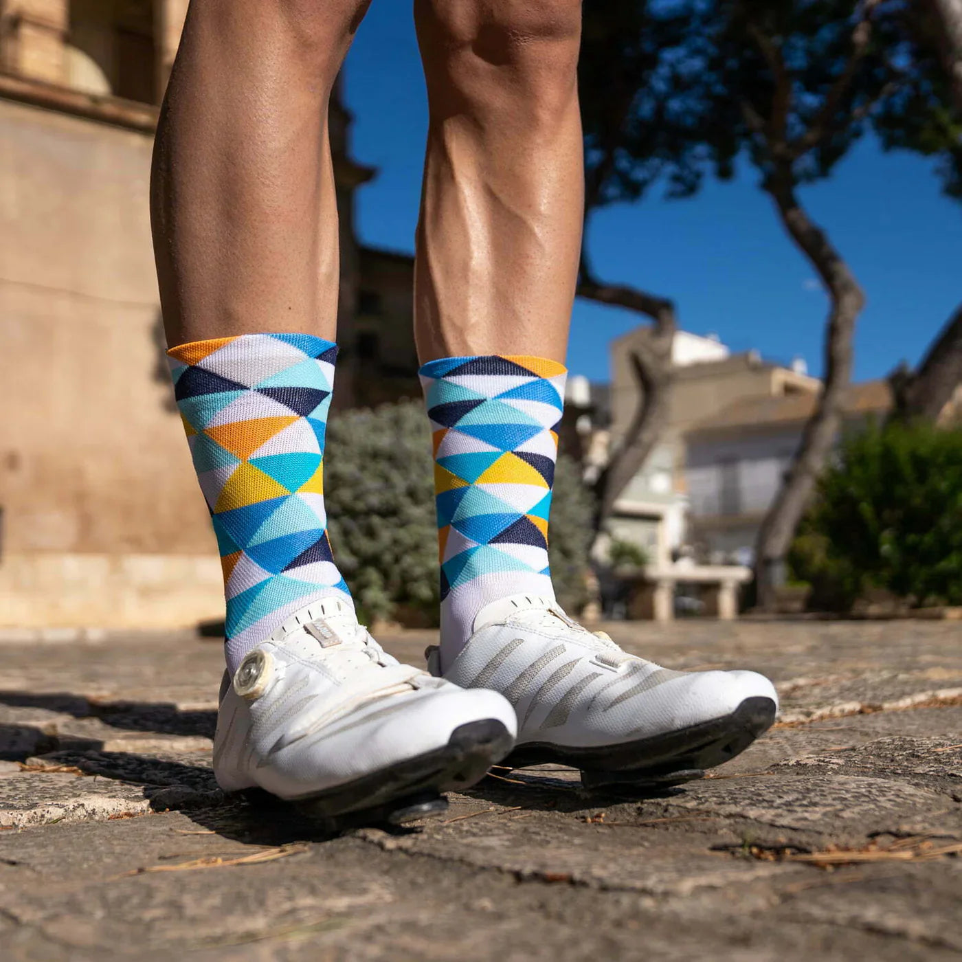 Col De Rates Blue – Cycling Socks
