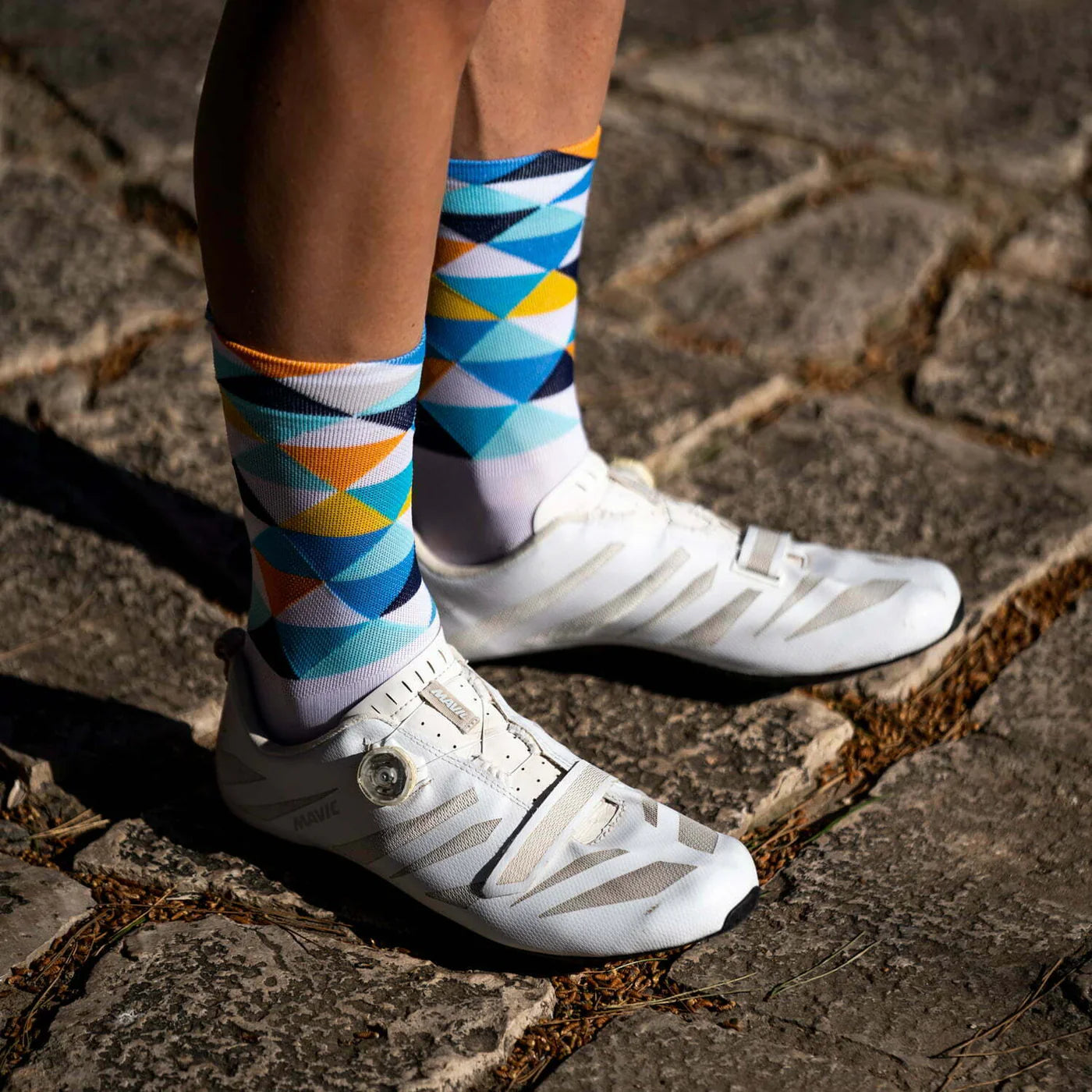 Col De Rates Blue – Cycling Socks