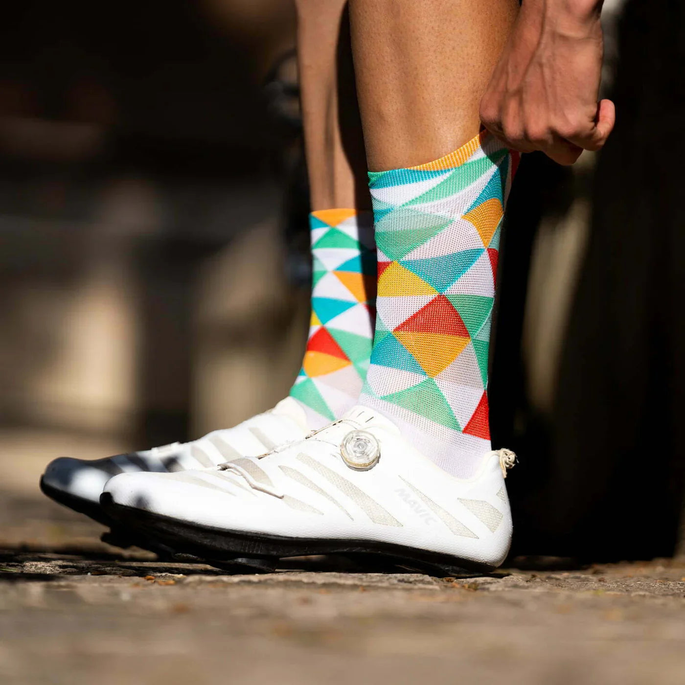 Col De Rates Green – Cycling Socks