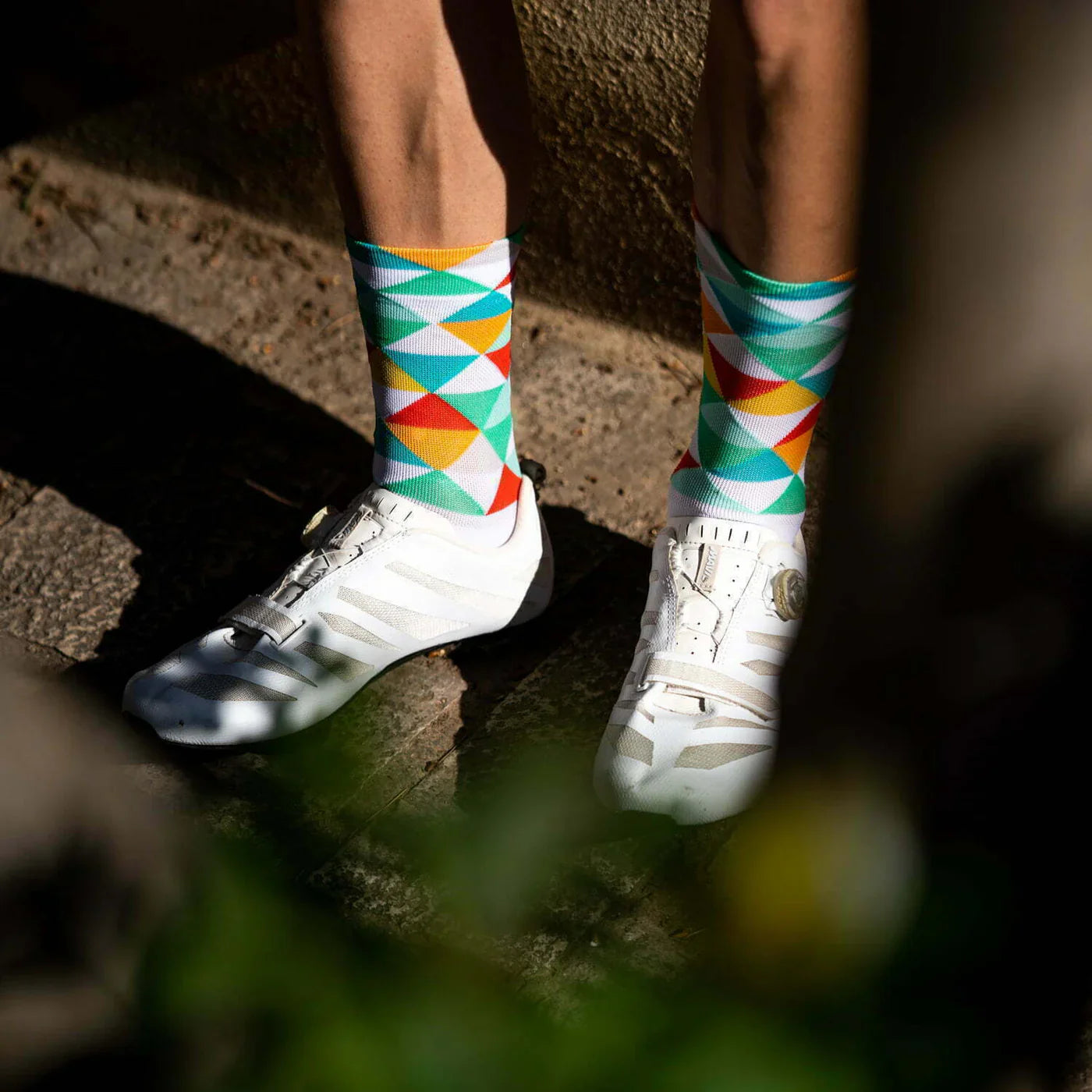 Col De Rates Green – Cycling Socks
