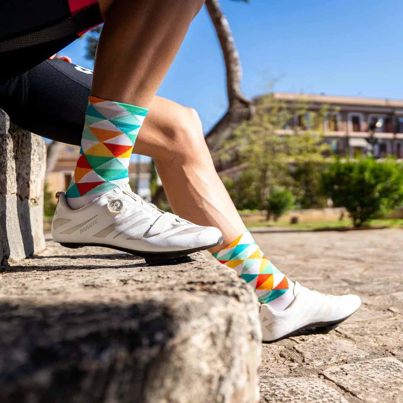 Col De Rates Green – Cycling Socks