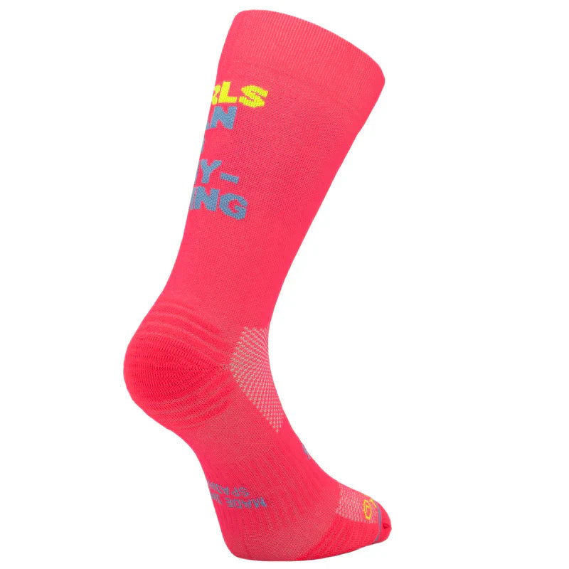 Girls Can Do Diva Pink - Running Socks