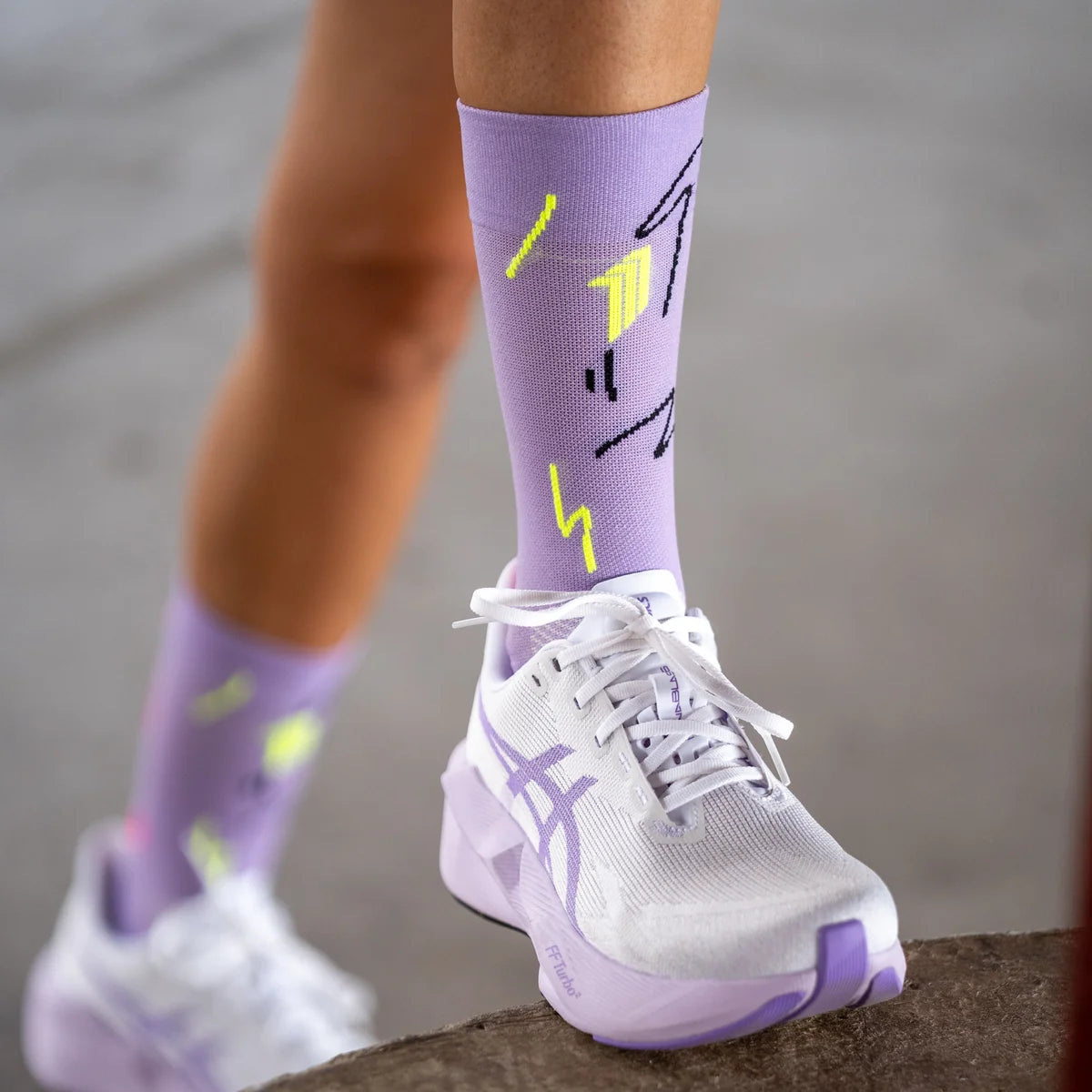 Fun Run Purple - Running Socks