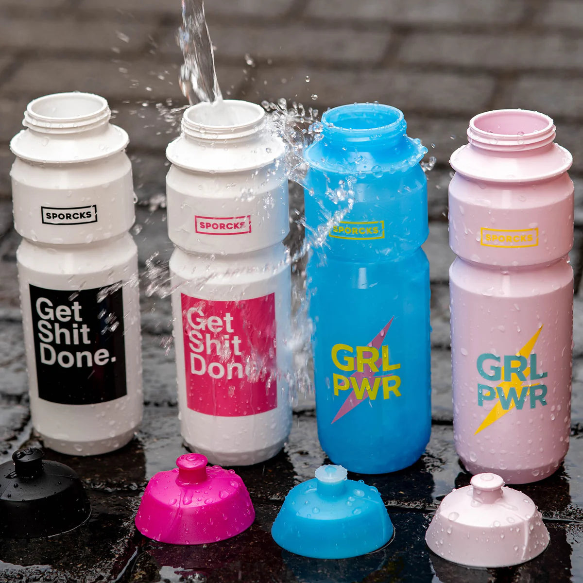 Get shit done Pink Drikkeflaske - TACX 750ML