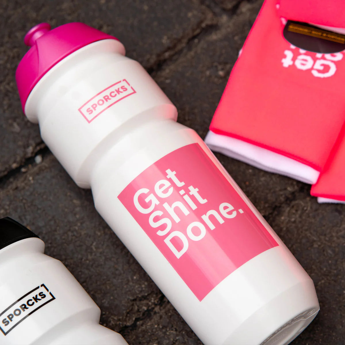 Get shit done Pink Drikkeflaske - TACX 750ML