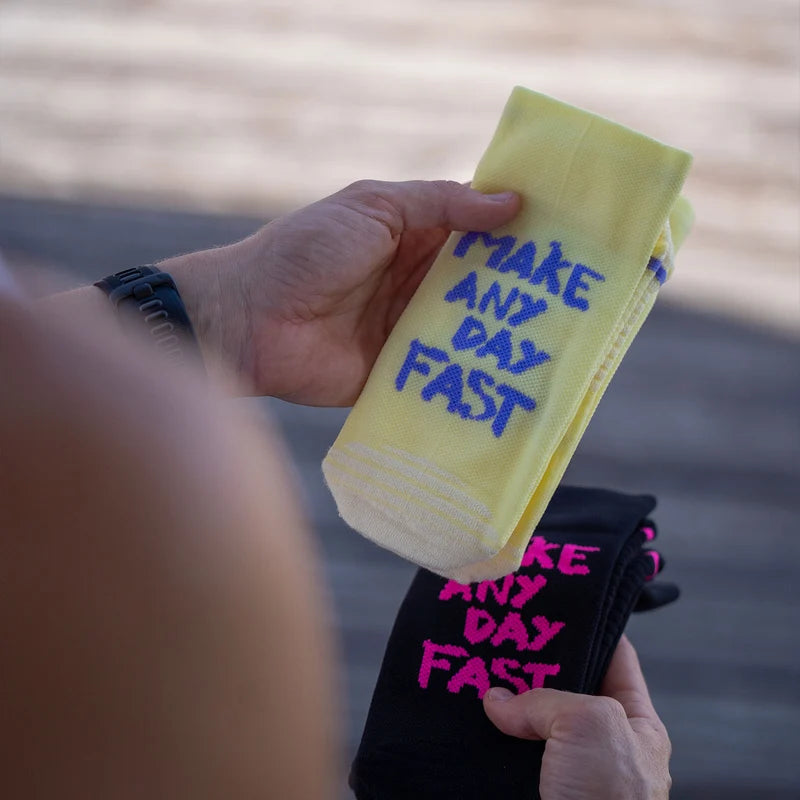 Make Any Day Yellow - Running Socks