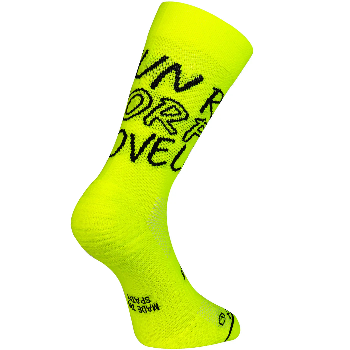 Run For Love Yellow- Running Socks