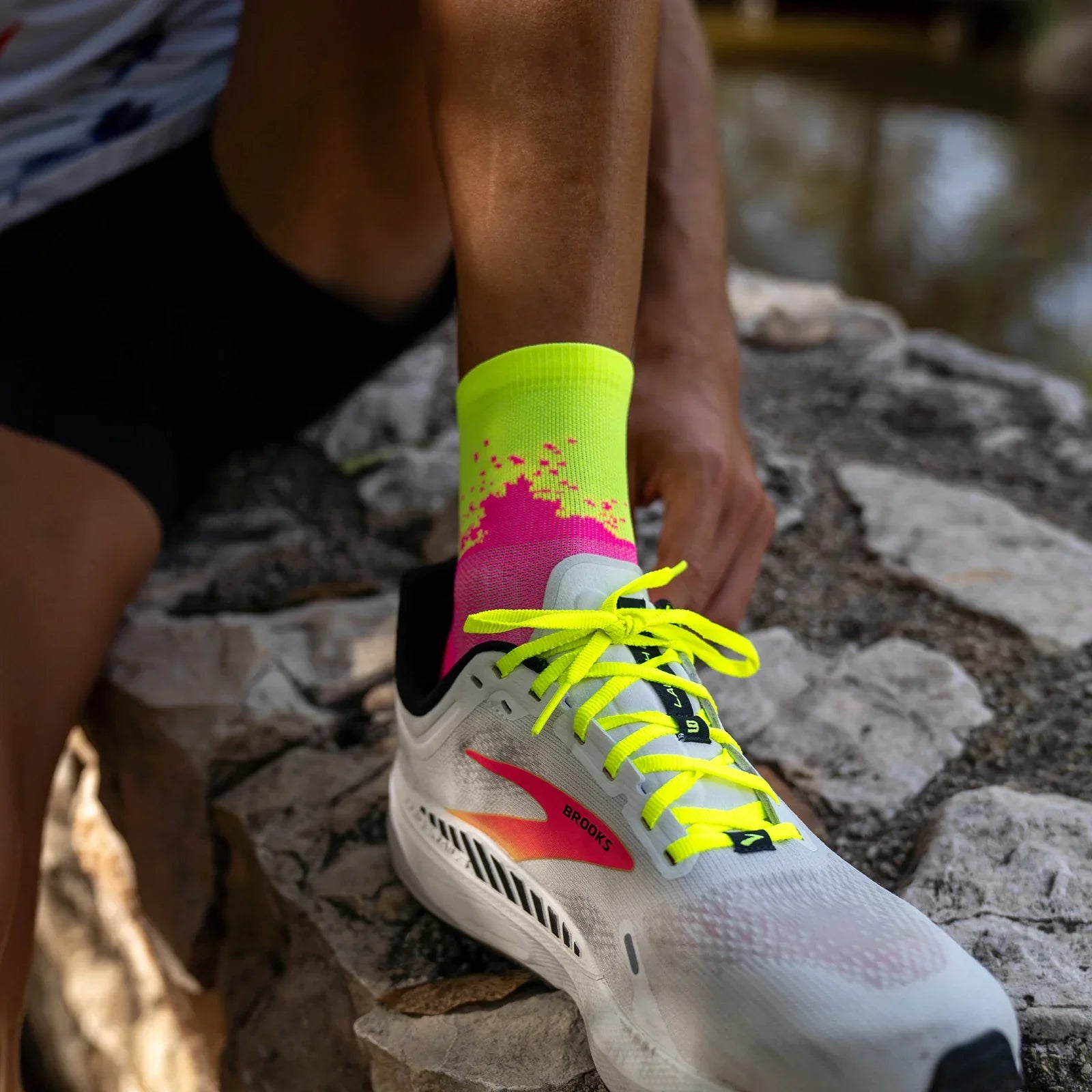 Splash Pink - Run Ultralight Socks
