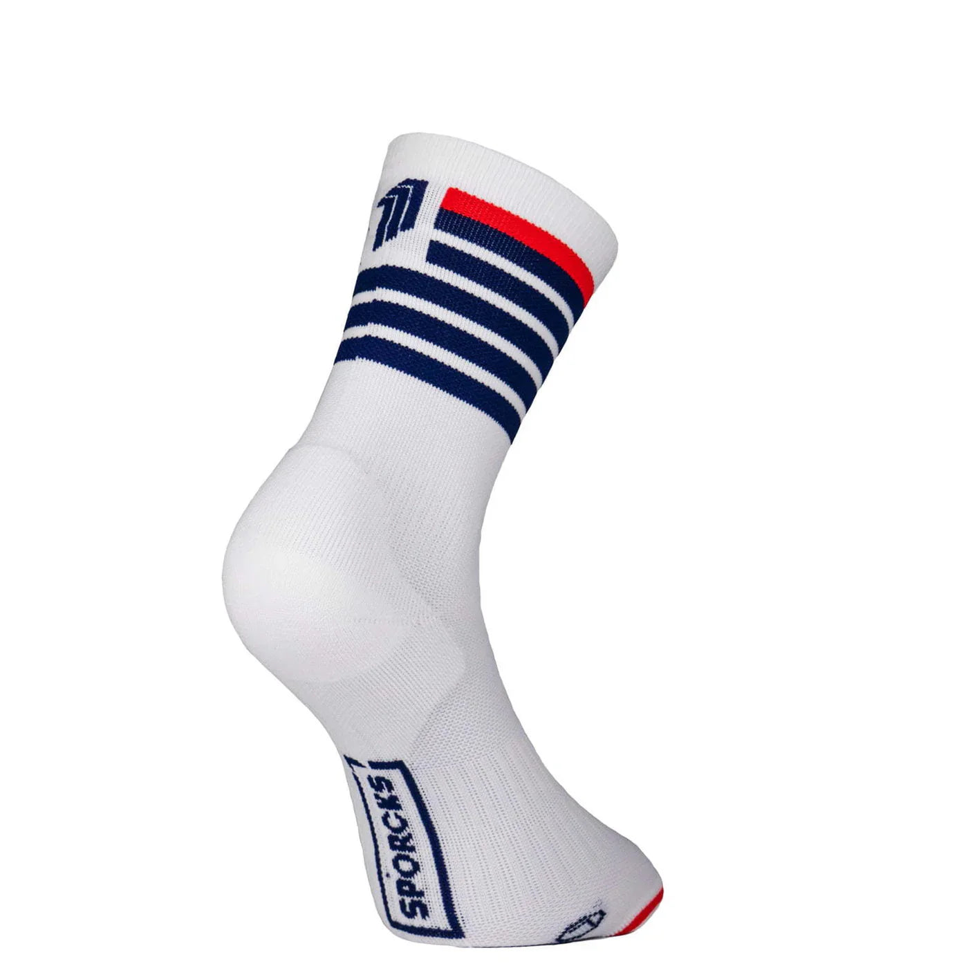Red Air White Run Ultralight Socks