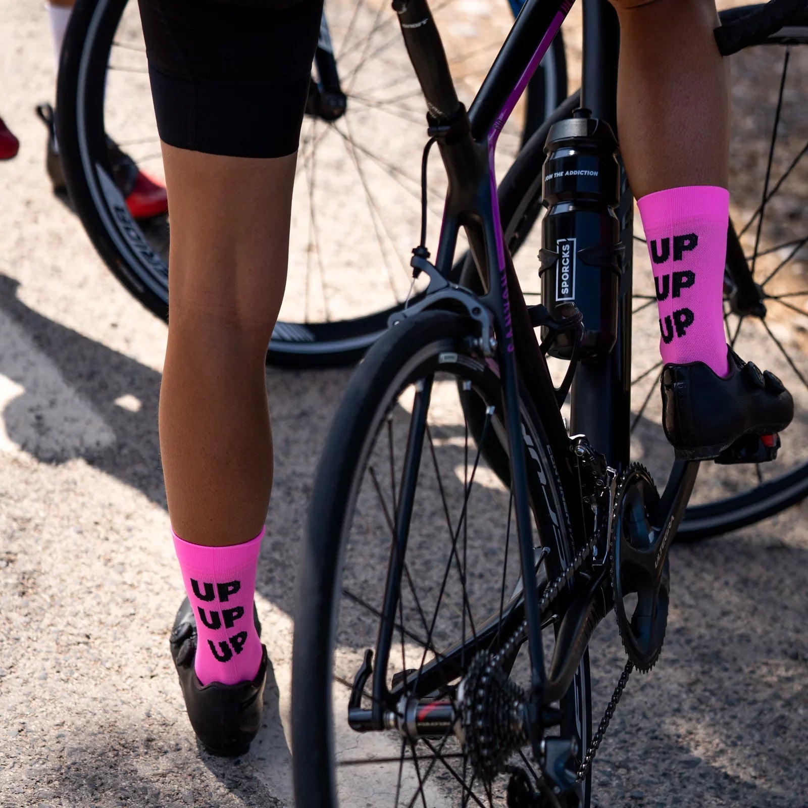 Up Up Up Pink – Cycling Socks