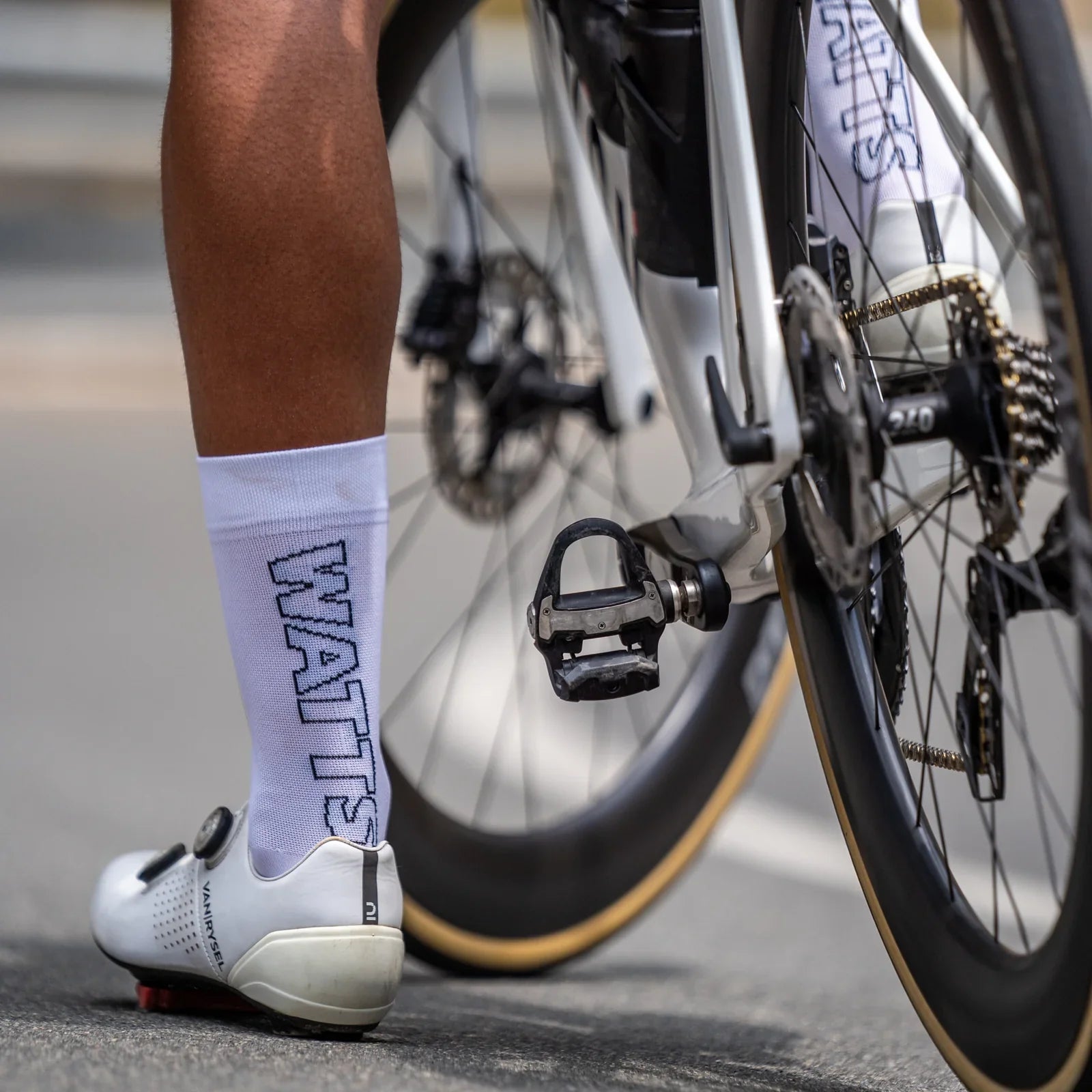 Watts White – Cycling Socks