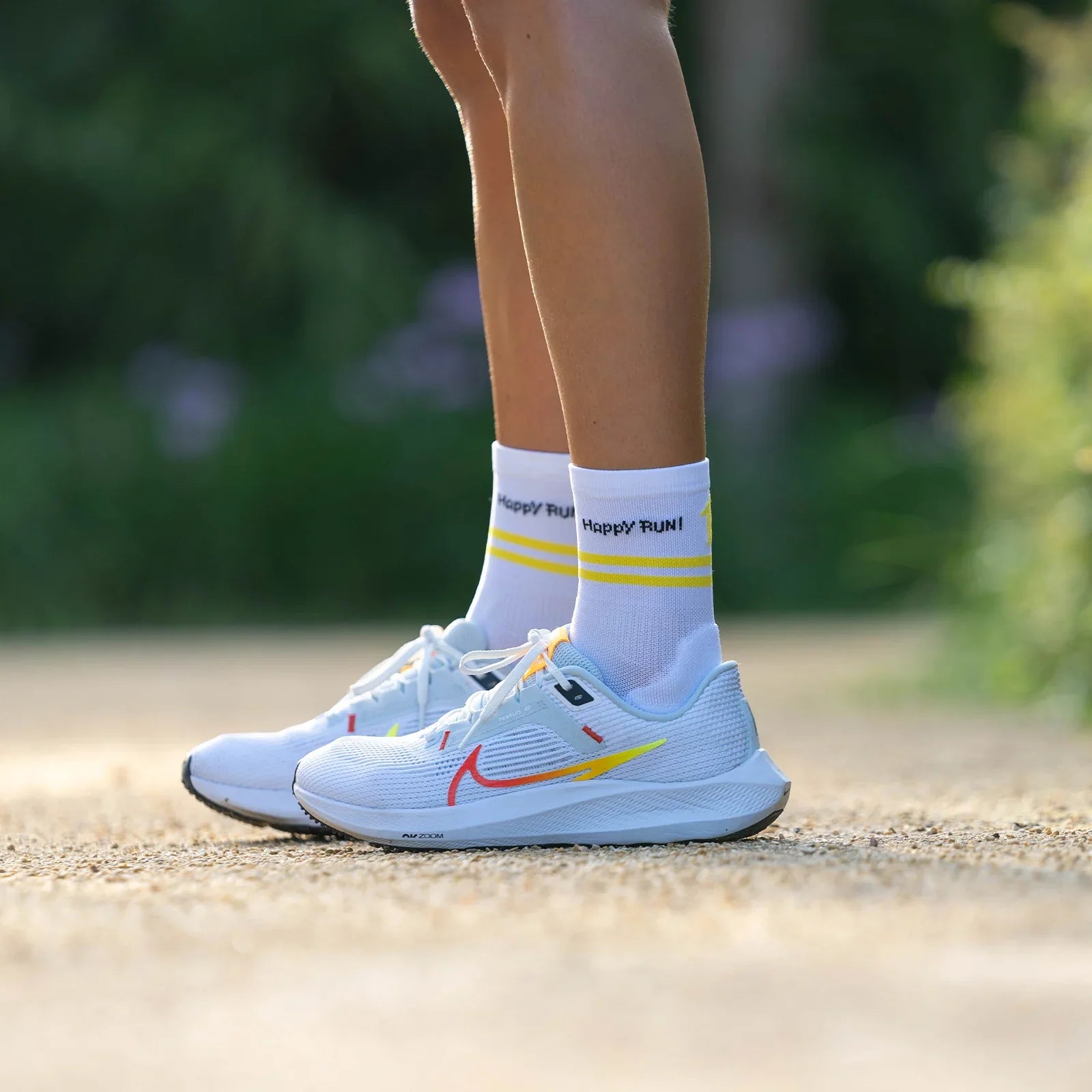 Happy Run White – Running Ultralight Socks