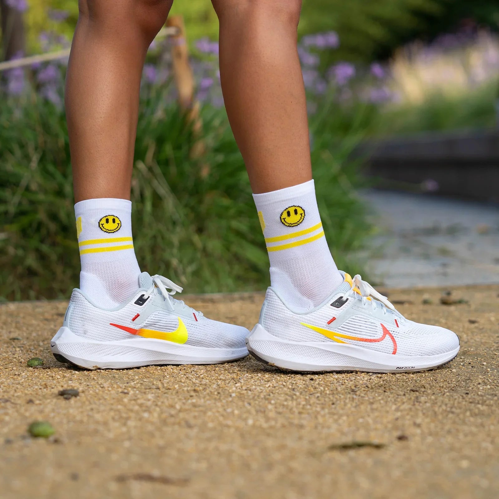 Happy Run White – Running Ultralight Socks