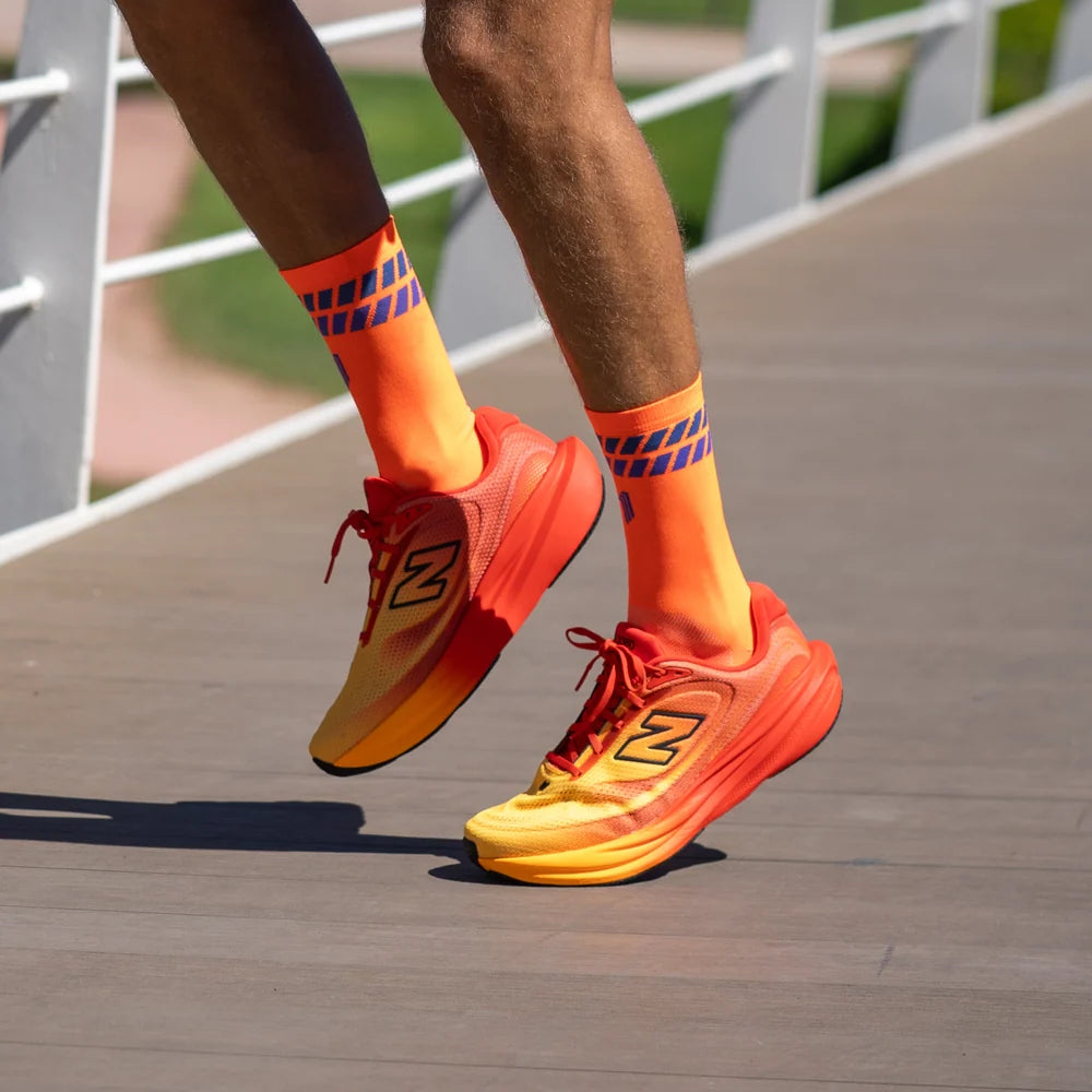 Ultralight Pro Striped Orange - Run Ultralight Socks