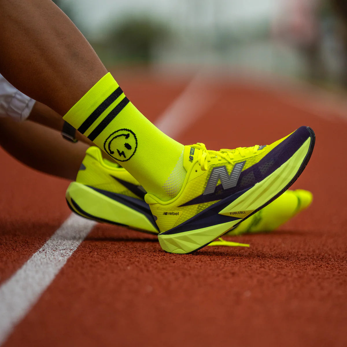 Electrified Yellow - Running Socks