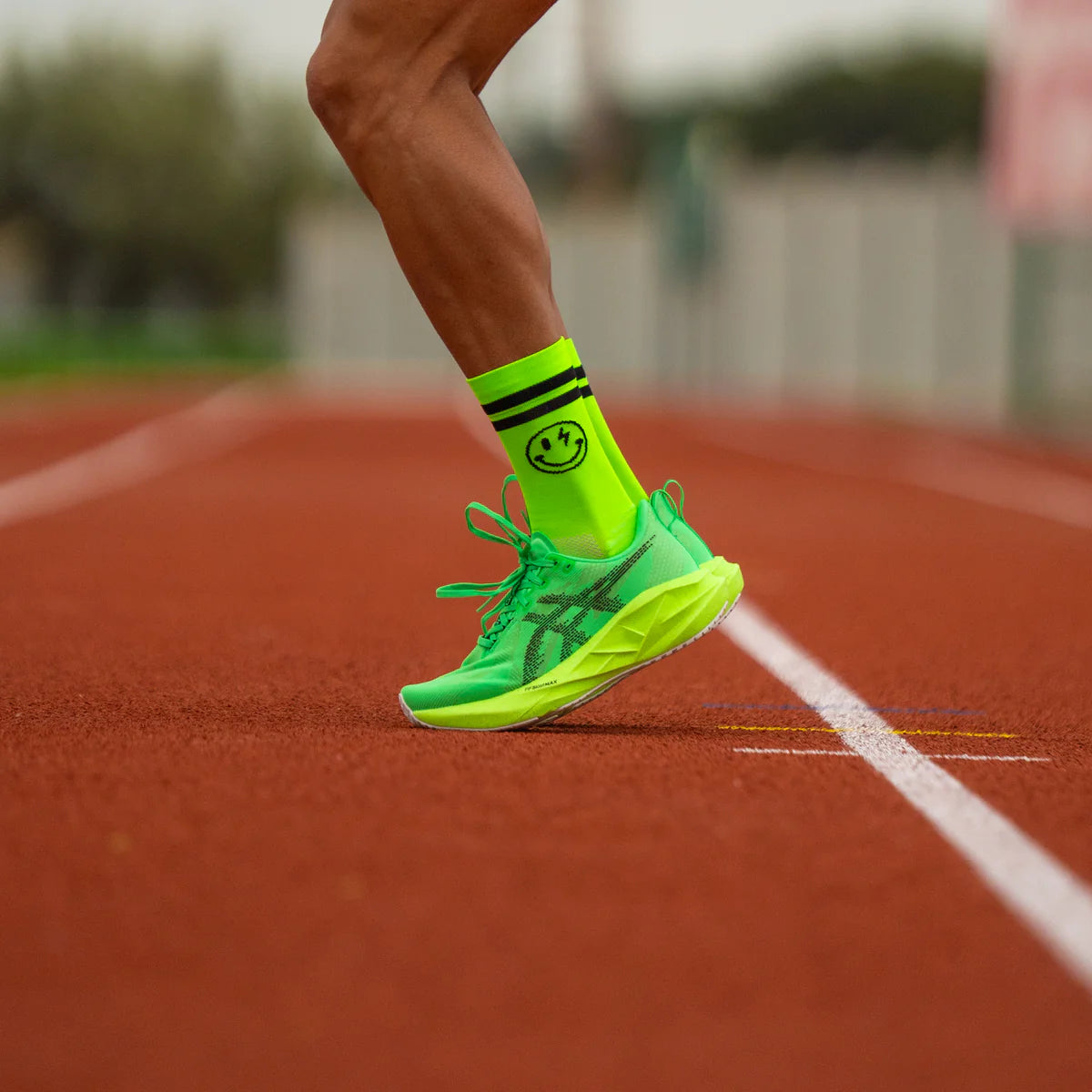 Electrified Green - Running Socks