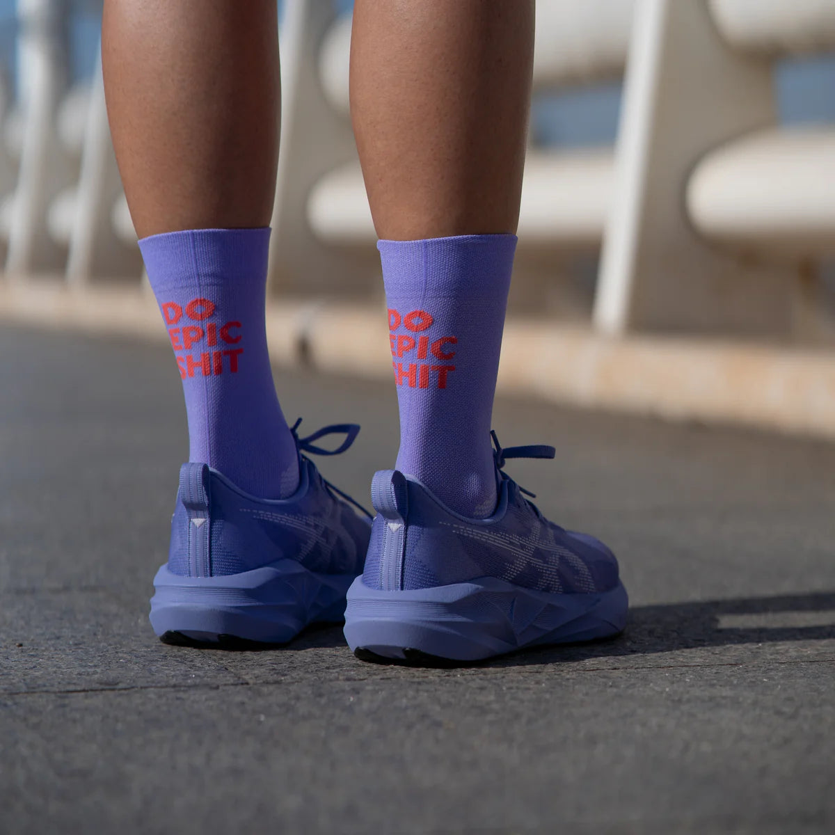 Do Epic Shit Purple - Running Socks