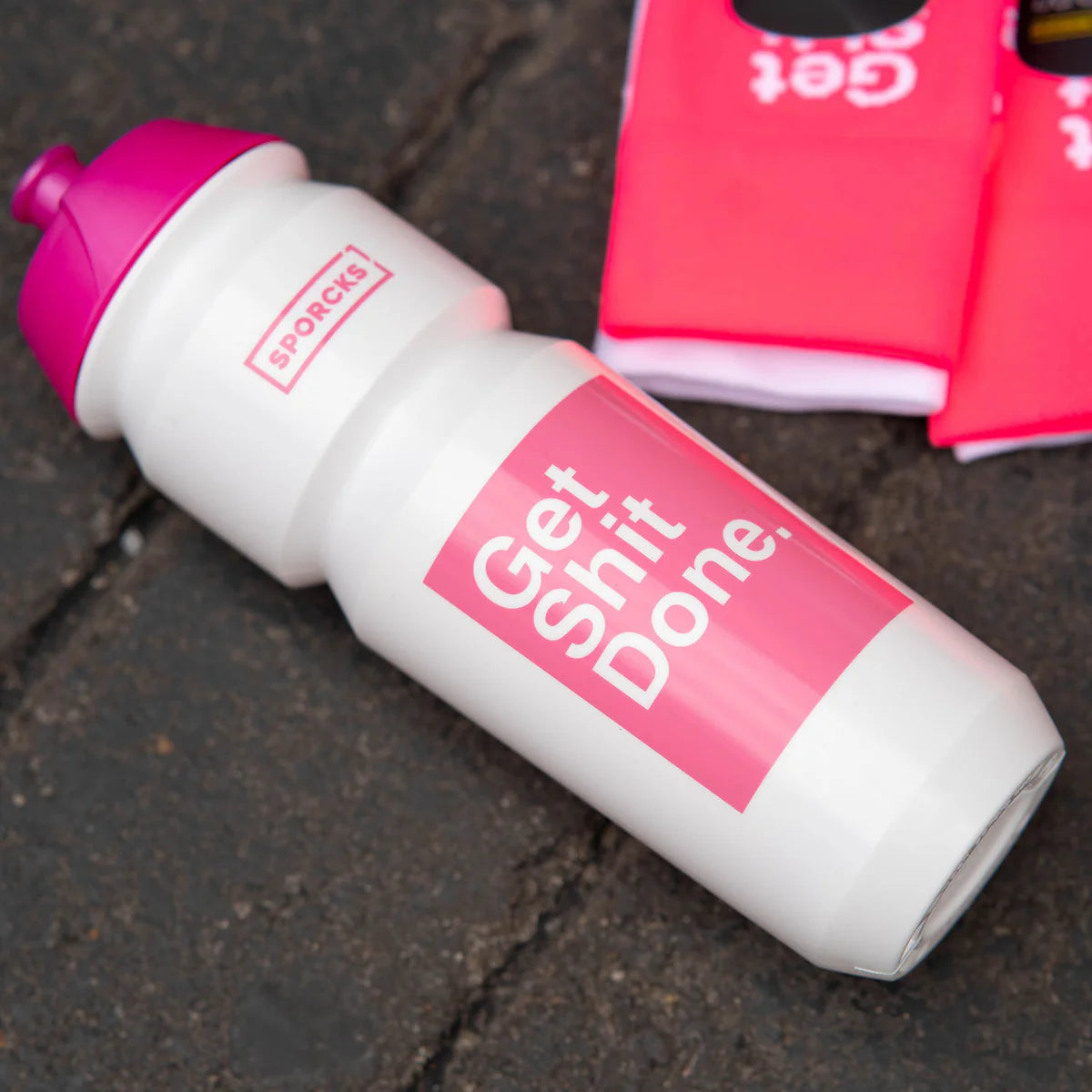Get shit done Pink Drikkeflaske - TACX 750ML