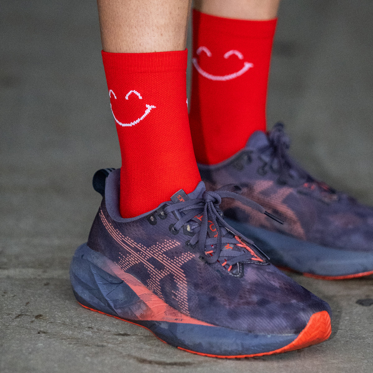 Happy Mode Red – Running Ultralight Socks