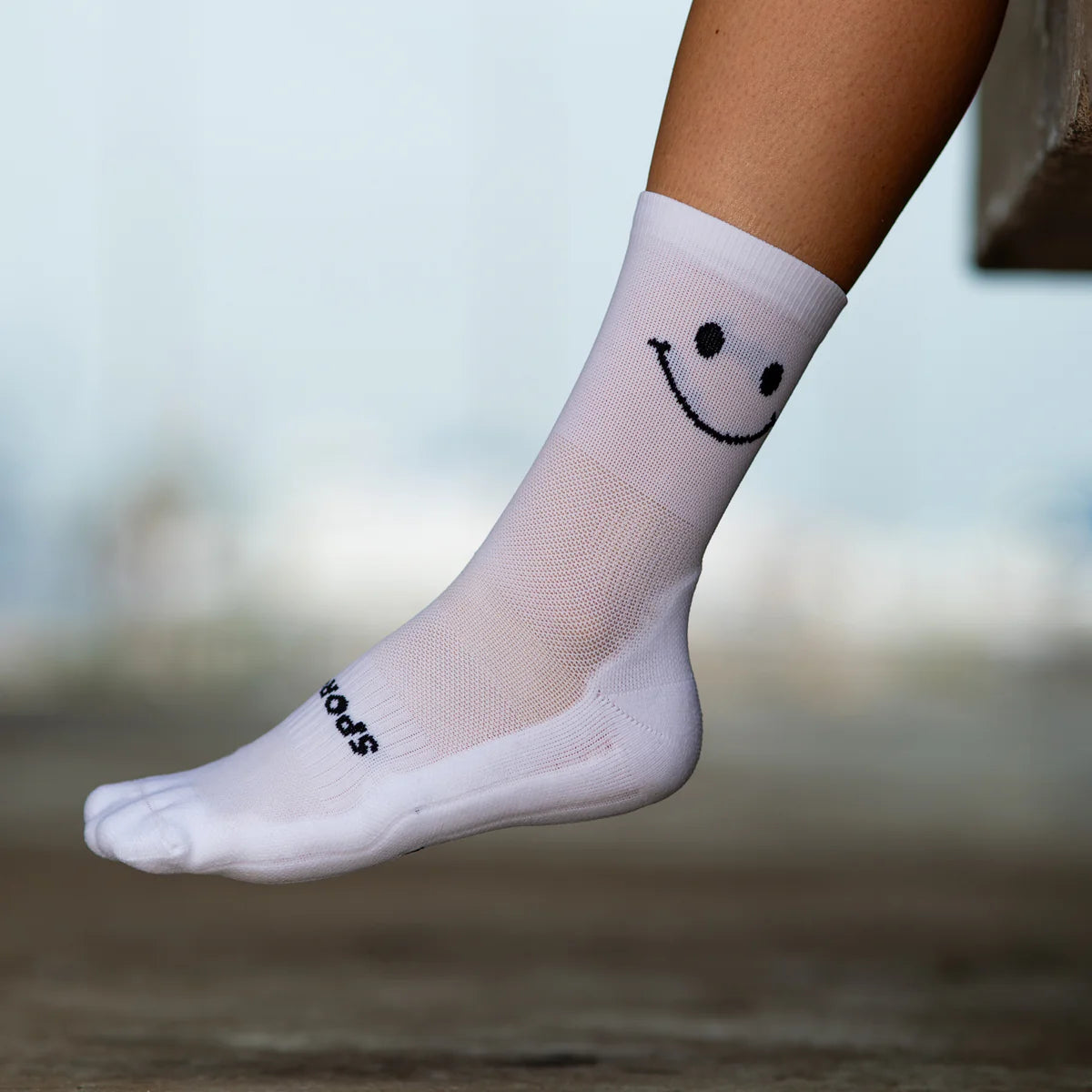 Happy Mode White – Running Ultralight Socks