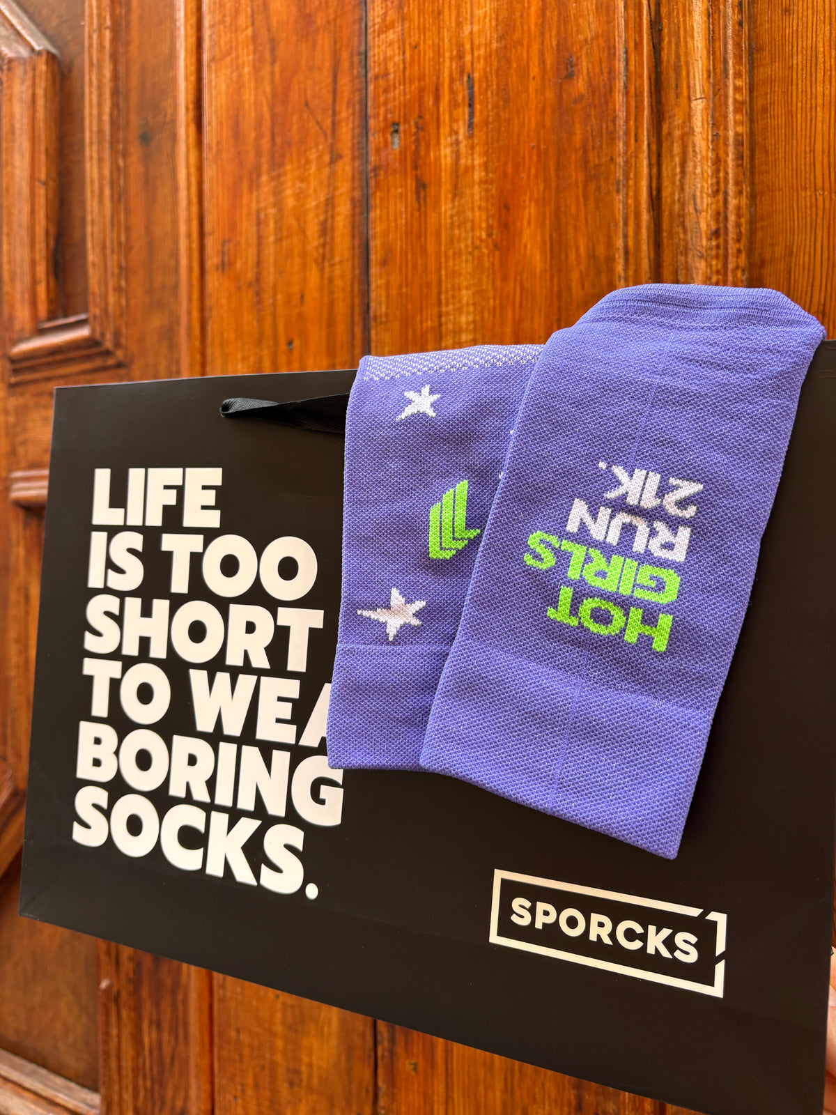 Hot Girls Blue - Running Socks